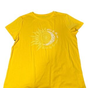 Yellow Graphic Women's Top
